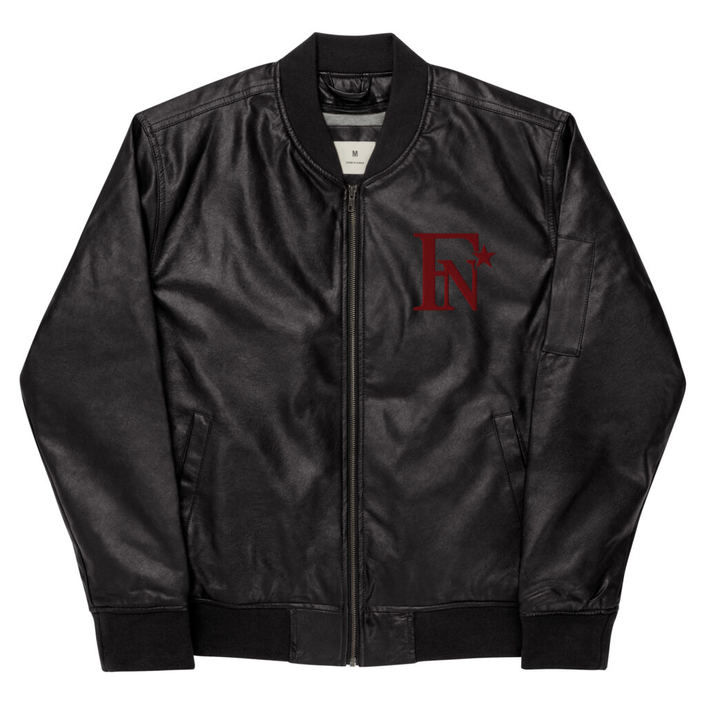 FashionNYstaR Leather Bomber Jacket