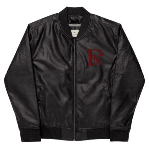 FashionNYstaR Leather Bomber Jacket