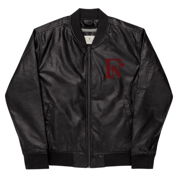 FashionNYstaR Leather Bomber Jacket