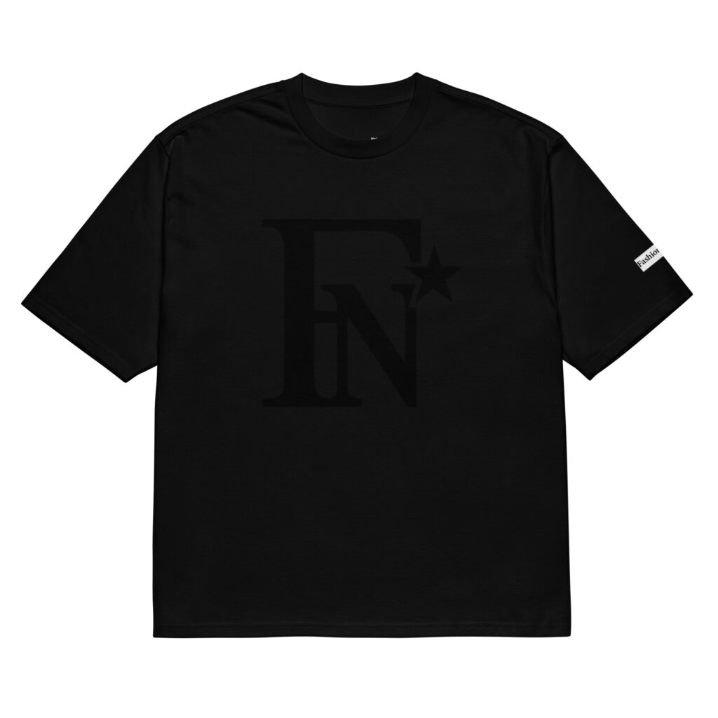 FN Oversized heavyweight t-shirt - BLACKOUT
