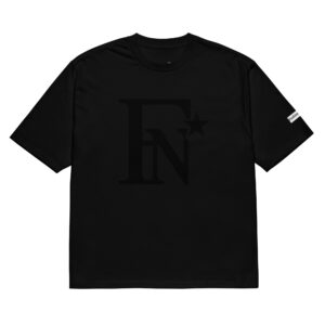 FN Oversized heavyweight t-shirt - BLACKOUT